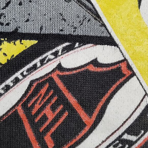 Vintage 90s Pittsburgh-Penguins Sweatshirt Medium 20x25 Black - Picture 8 of 13